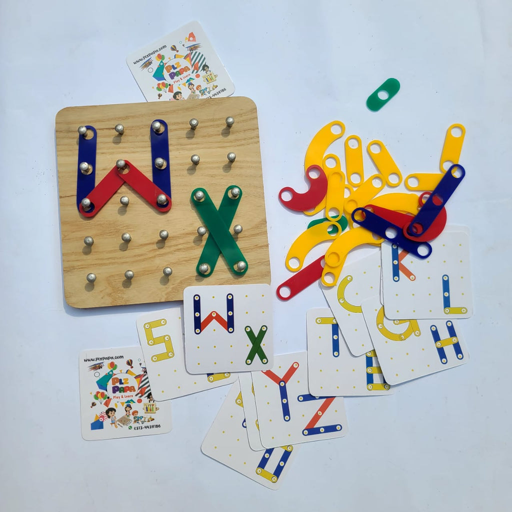 ABC Shapes Montessori Learning Sticks Educational Toy Set clickandcartstore