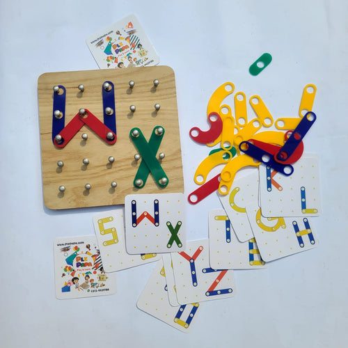 ABC Shapes Montessori Learning Sticks Educational Toy Set clickandcartstore