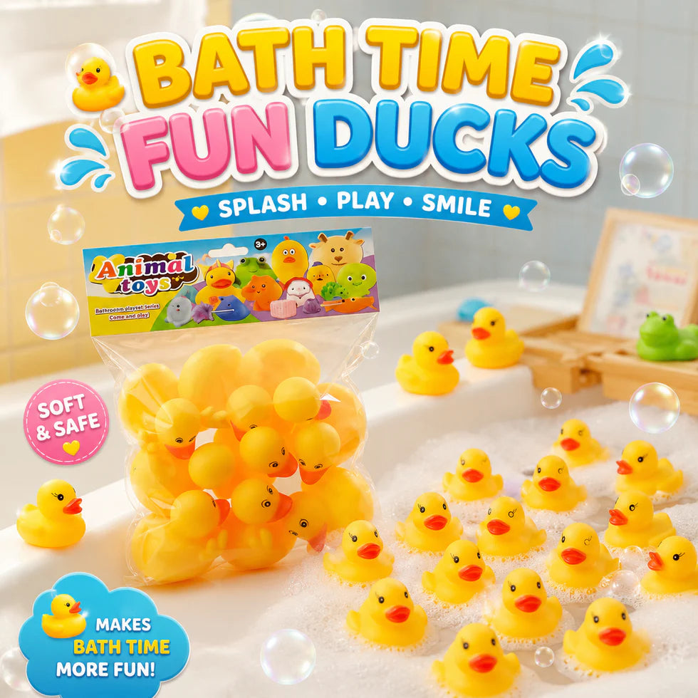 Cute Duck Bath Toy Set for Kids Fun clickandcart store