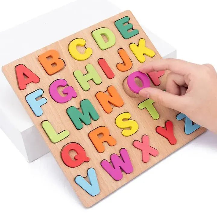 Kids Wooden 3D Puzzle Board Early Learning Educational Toy clickandcartstore