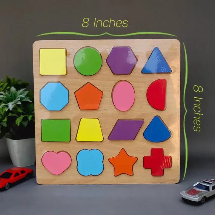 Kids Wooden 3D Puzzle Board Early Learning Educational Toy clickandcartstore
