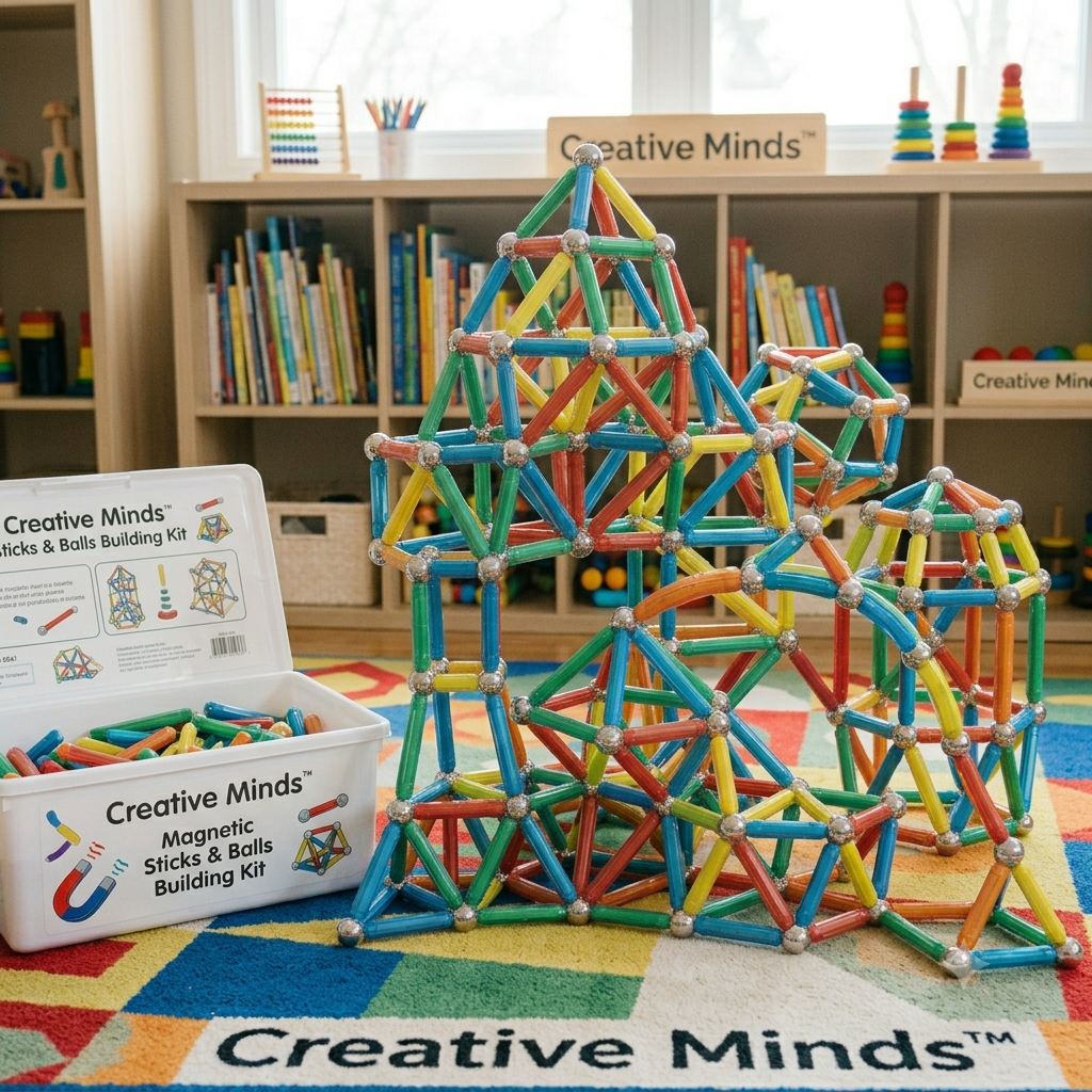 Creative Minds™ Magnetic Sticks & Balls Building Kit