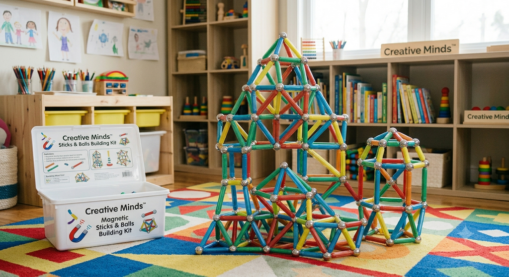 Creative Minds™ Magnetic Sticks & Balls Building Kit