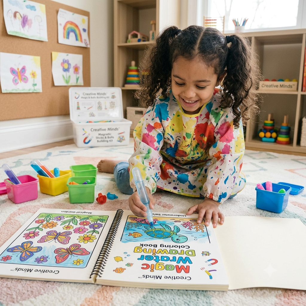 Magic Water Drawing Coloring Book for Kids Fun