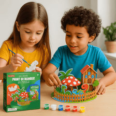 Kids Paint Number Puzzle Kit DIY Art Set clickandcartstore
