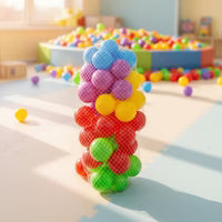 Kids Plastic Pool Balls Pack Random Colors Fun click and cart store