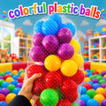 Kids Plastic Pool Balls Pack Random Colors Fun click and cart 
