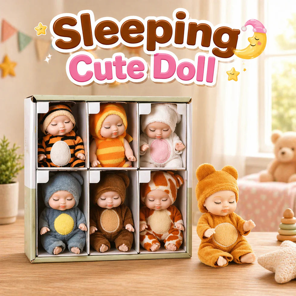 Mini Cute Sleeping Baby Dolls For Kids clickandcart store