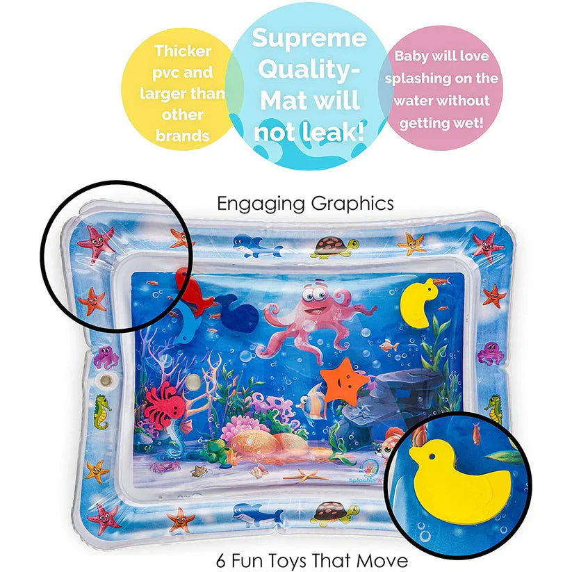 Inflatable Baby Water Play Mat for Infants Kids clickandcartstote