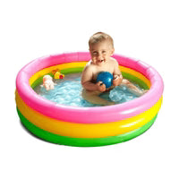 Rainbow Inflatable Swimming Pool For Kids Outdoor Fun